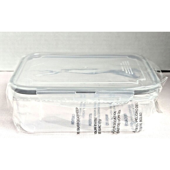 Ollie & Olivia Fish Design Insulated Lunch Box 2 Containers Cream Blue Gift NEW - Picture 9 of 10